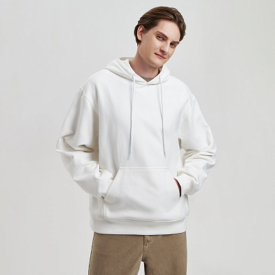 Худи релакс унисекс ADVENTURE , размер XL/2XL (Белый)