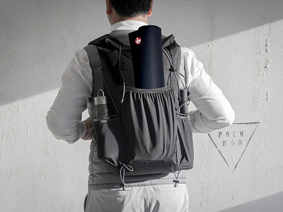 Складывающийся рюкзак-мессенджер Venturer Eco для ноутбука 16