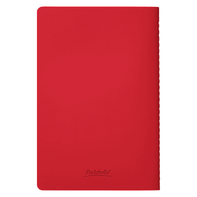 Блокнот Alpha slim, красный