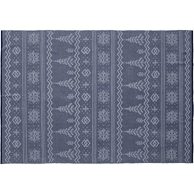 Плед Elnik, синий с молочно-белым