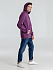 Толстовка с капюшоном унисекс Hoodie, фиолетовый меланж - Фото 14