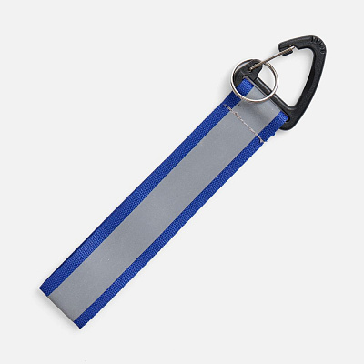 Светоотражающий брелок Flashline  с синим (Серый)