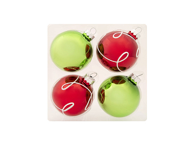 Набор ёлочных шаров Узоры