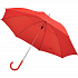 Зонт-трость с пластиковой ручкой, механический; красный; D=103 см; 100% полиэстер 190 T - Фото 1