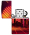 Зажигалка ZIPPO Cyber City с покрытием 540 Matte, латунь/сталь, оранжевая 38x13x57 мм - Фото 4