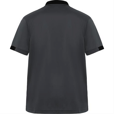 Футболка поло SAMURAI мужская, СВИНЦОВЫЙ/ЧЕРНЫЙ 3XL
