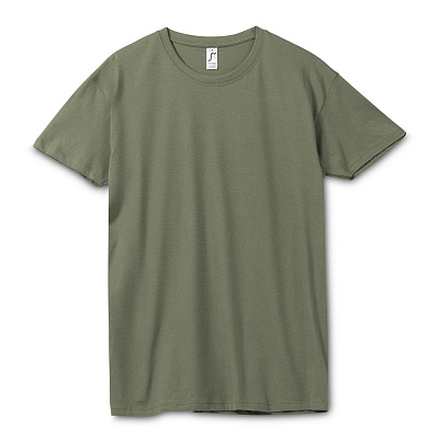 Футболка унисекс Regent 150, черная (Хаки)