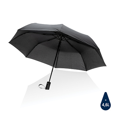 Зонт с автоматическим открыванием Impact из RPET AWARE™ 190T, d97 см (Черный;)