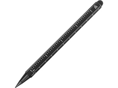 Вечный карандаш с линейкой и стилусом Sicily (Черный)