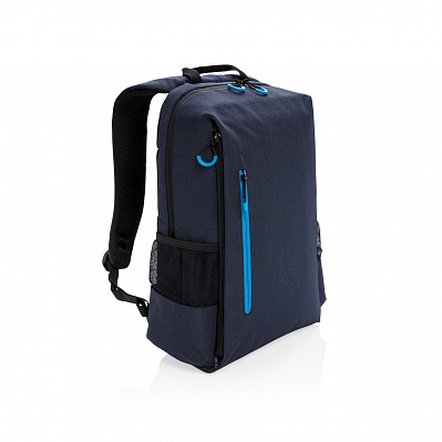 Рюкзак для ноутбука Lima 15" с RFID защитой и разъемом USB, синий (Темно-синий; синий)