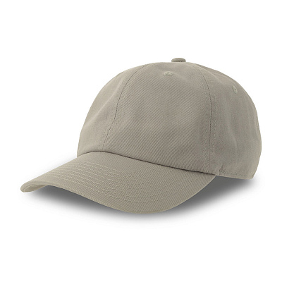 Бейсболка DAD HAT-S, 6 клиньев, металлическая застежка (Серый)