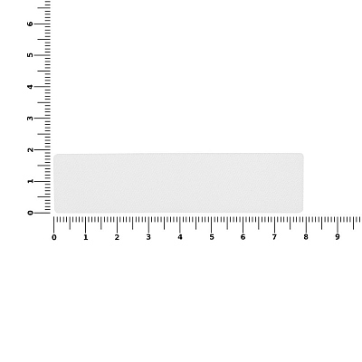 Наклейка тканевая Lunga, S, белая