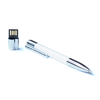 Флешка-ручка 02 Промо ручка, белый, 4Гб