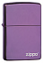 Зажигалка ZIPPO Classic с покрытием Abyss™, латунь/сталь, фиолетовая с логотипом, 38x13x57 мм - Фото 1