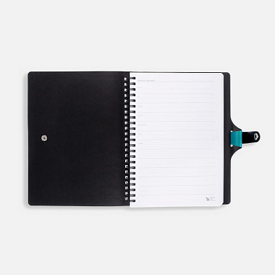 Ежедневник Strep Front на заказ, недатированный, бирюзовый