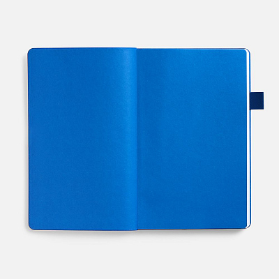 Ежедневник White Shall, недатированный, бело-синий