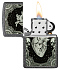 Зажигалка ZIPPO Heart Design с покрытием Iron Stone, латунь/сталь, серая, 38x13x57 мм - Фото 3