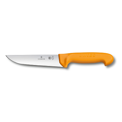 Нож мясника / нож для забоя VICTORINOX Swibo с лезвием 18 см, жёлтый (Желтый)