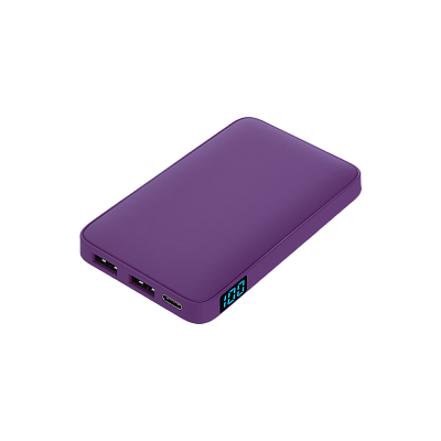 Внешний аккумулятор с подсветкой Ancor 5000 mAh  (Фиолетовый)