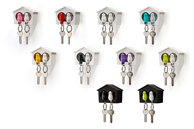 Держатель и брелок для ключей Duo Sparrow, белый