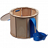 Коробка Drummer, круглая, с синей лентой - Фото 2