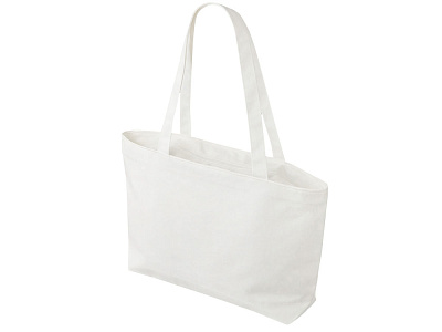 Сумка на молнии Purch из хлопка 340 г/м2 (Белый)