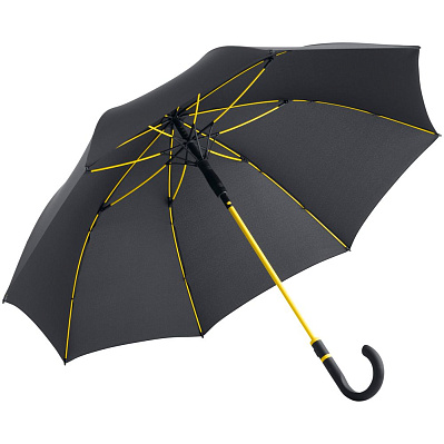 Зонт-трость с цветными спицами Color Style  (Желтый)