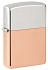 Зажигалка ZIPPO Bimetal с двойным металлическим покрытием, медь/латунь/сталь, медная, 38x13x57 мм - Фото 1