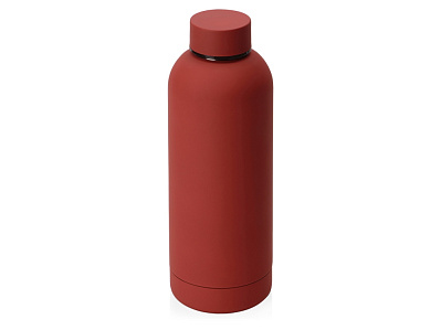 Вакуумная термобутылка с медной изоляцией Cask, soft-touch, тубус, 500 мл (Красный)