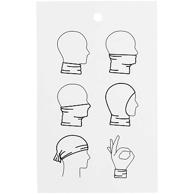 Многофункциональная бандана Dekko, серый меланж