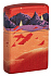 Зажигалка ZIPPO Mars Design с покрытием 540 Matte, латунь/сталь, красная, матовая, 38x13x57 мм - Фото 6