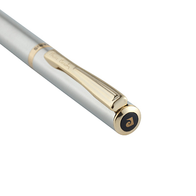 Ручка перьевая Pierre Cardin ECON, цвет - стальной. Упаковка Е