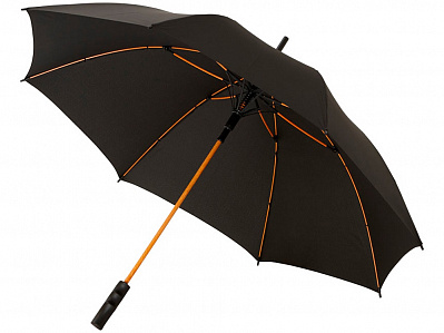 Зонт-трость Spark (Черный/оранжевый)