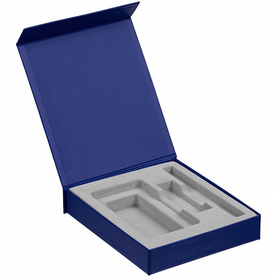 Коробка Latern для аккумулятора 5000 мАч, флешки и ручки, синяя (Синий)