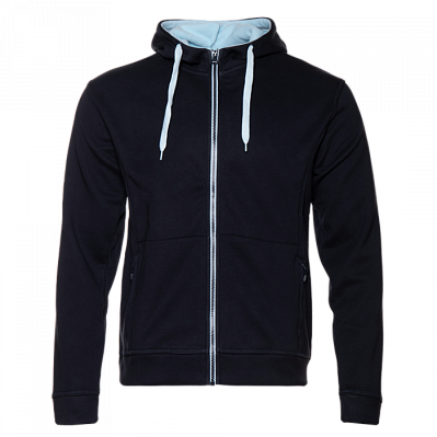 Толстовка мужская STAN с капюшоном на молнии сэндвич 320, 18 (Тёмно-синий)