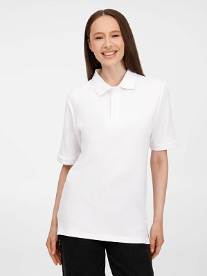 Рубашка поло унисекс Upswing, ярко-синяя (Белый)