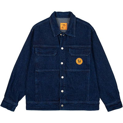 Лейбл из ПВХ Dzeta, L, оранжевый неон