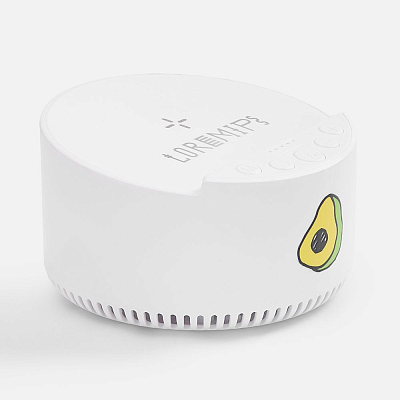 Bluetooth-колонка с беспроводной зарядкой relaxTime, белая