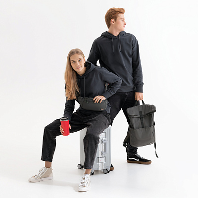 Худи с капюшоном, унисекс Алекс (Alex) антрацит (Серый)