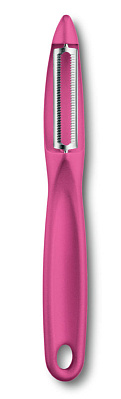 Овощечистка VICTORINOX универсальная, двустороннее зубчатое лезвие, светло-розовая рукоять (Розовый)