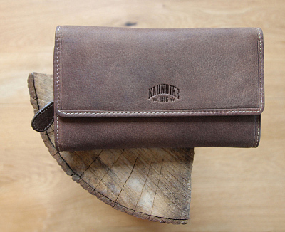 Кошелек женский KLONDIKE «Donna», натуральная кожа в светло-коричневом цвете, 18 х 10,5 х 3 см