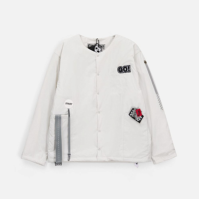 Лейбл из ПВХ Dzeta Round, L, белый