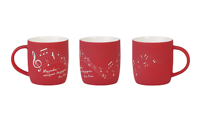 Кружка "Best", покрытие soft touch, красный