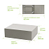 Подарочная коробка-трансформер средняя, серая - Фото 10