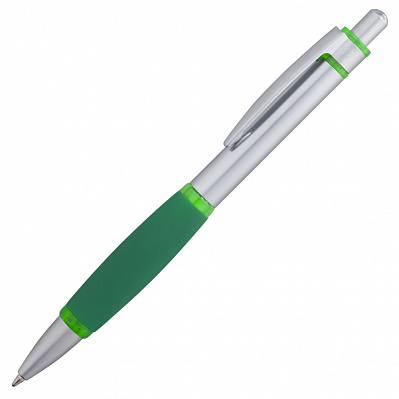 Ручка шариковая Boomer, с зелеными элементами (Зеленый)