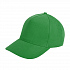 Бейсболка "Premium S", 5 клиньев, металлическая застежка;ярко-зеленый;100% хлопок;плотность 350 г/м2 - Фото 1