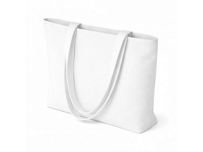 Сумка на молнии Purch из хлопка 340 г/м2 (Белый)