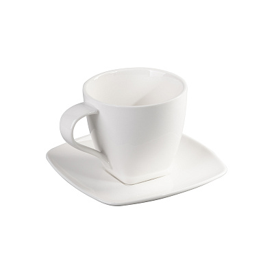 Чайная пара "Аура"  (Белый)