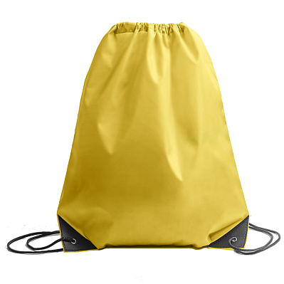 Рюкзак мешок с укреплёнными уголками BY DAY , 35*41 см, полиэстер 210D (Желтый)