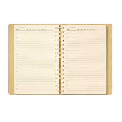 Ежедневник Виста (Vista) недатированный, красный/бежевый